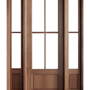 4-Lite 1 Panel Bottom Flat Top Sidelite Unit