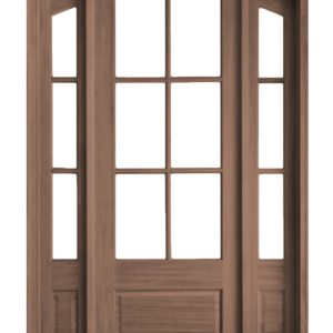 6-Lite 1 Panel Bottom Arch Top Sidelite Unit