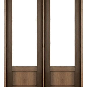 1-Lite 1 Panel Bottom Flat Top Double Unit