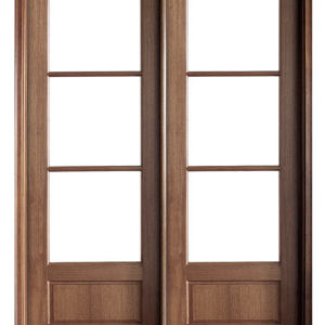 3-Lite 1 Panel Bottom Flat Top Double Unit