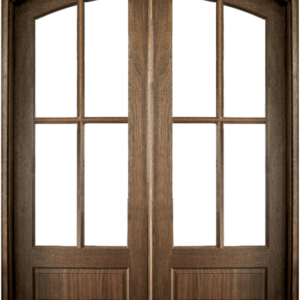 4-Lite 1 Panel Bottom Arch Top Double Unit