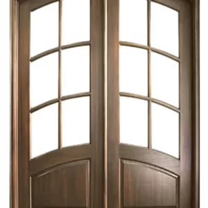 6-Lite Swoop 1 Panel Bottom Arch Top Double