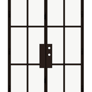 Narrow Sightline 6-Lite Arch Double