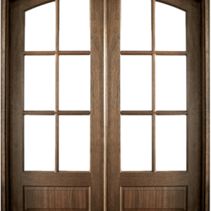 6-Lite 1 Panel Bottom Arch Top Double Unit