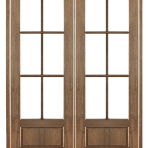 6-Lite 1 Panel Bottom Flat Top Double Unit