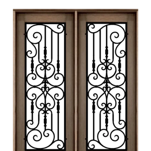 Fleur De Lis Iron Overly Flat Top Double Unit 6-8