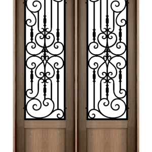 Fleur De Lis Iron Overly Flat Top Double Unit 8-0